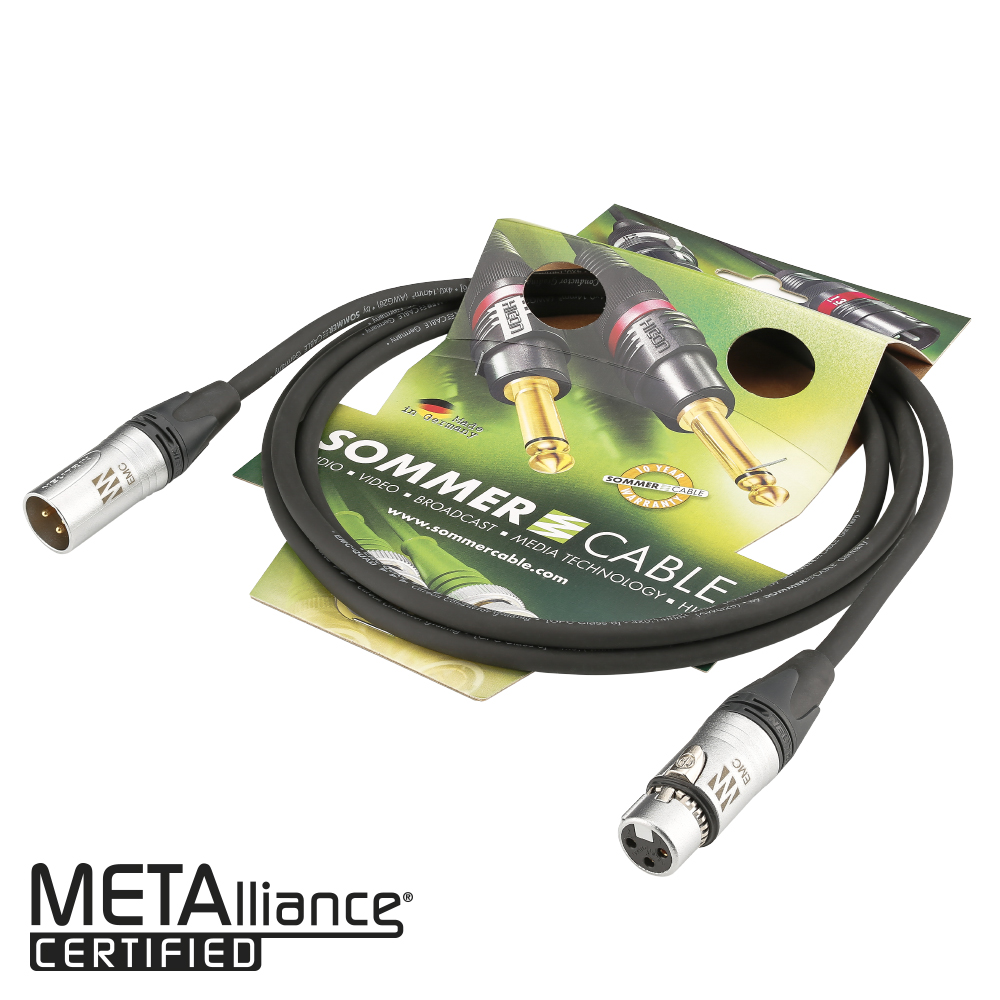 Microphone reference cable EMC-QUAD, 4 x 0.14 mm² | XLR / XLR, NEUTRIK®