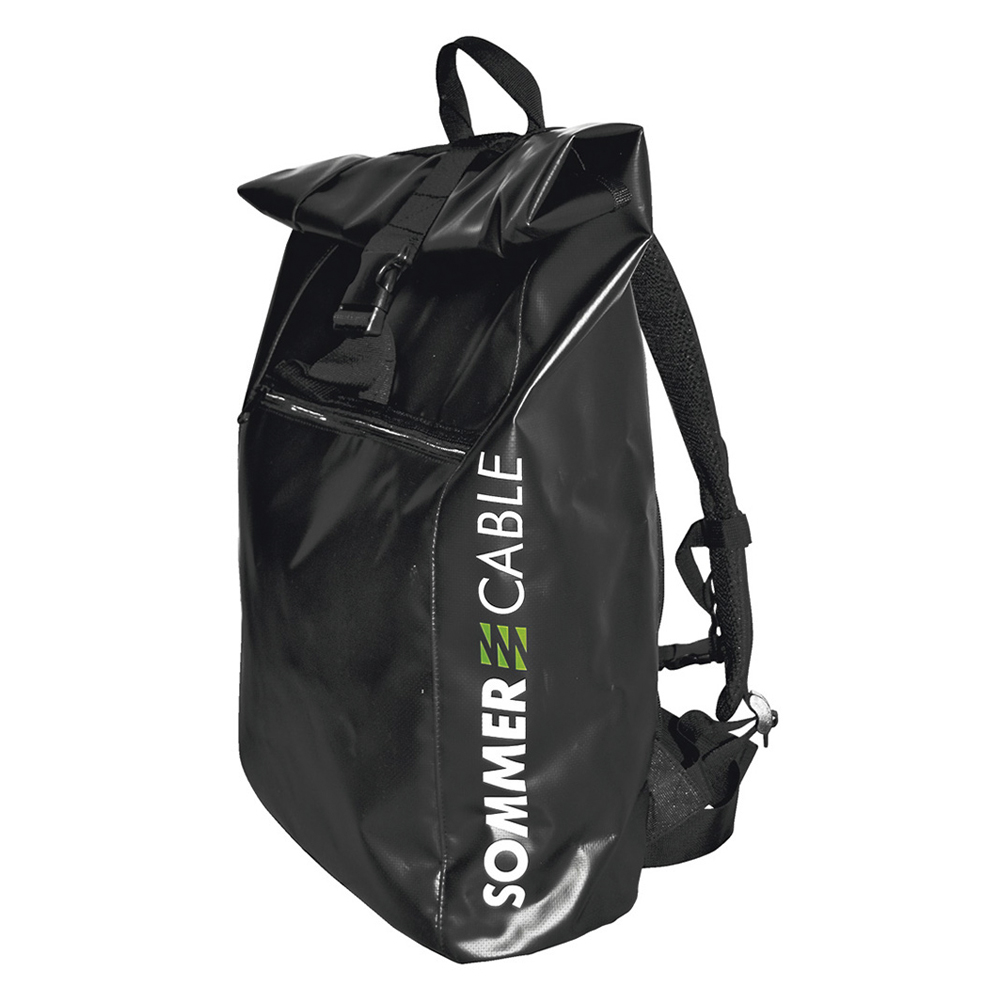 Sommer cable backpack, water-repellent, width: 340 mm, height: 640 mm, black
