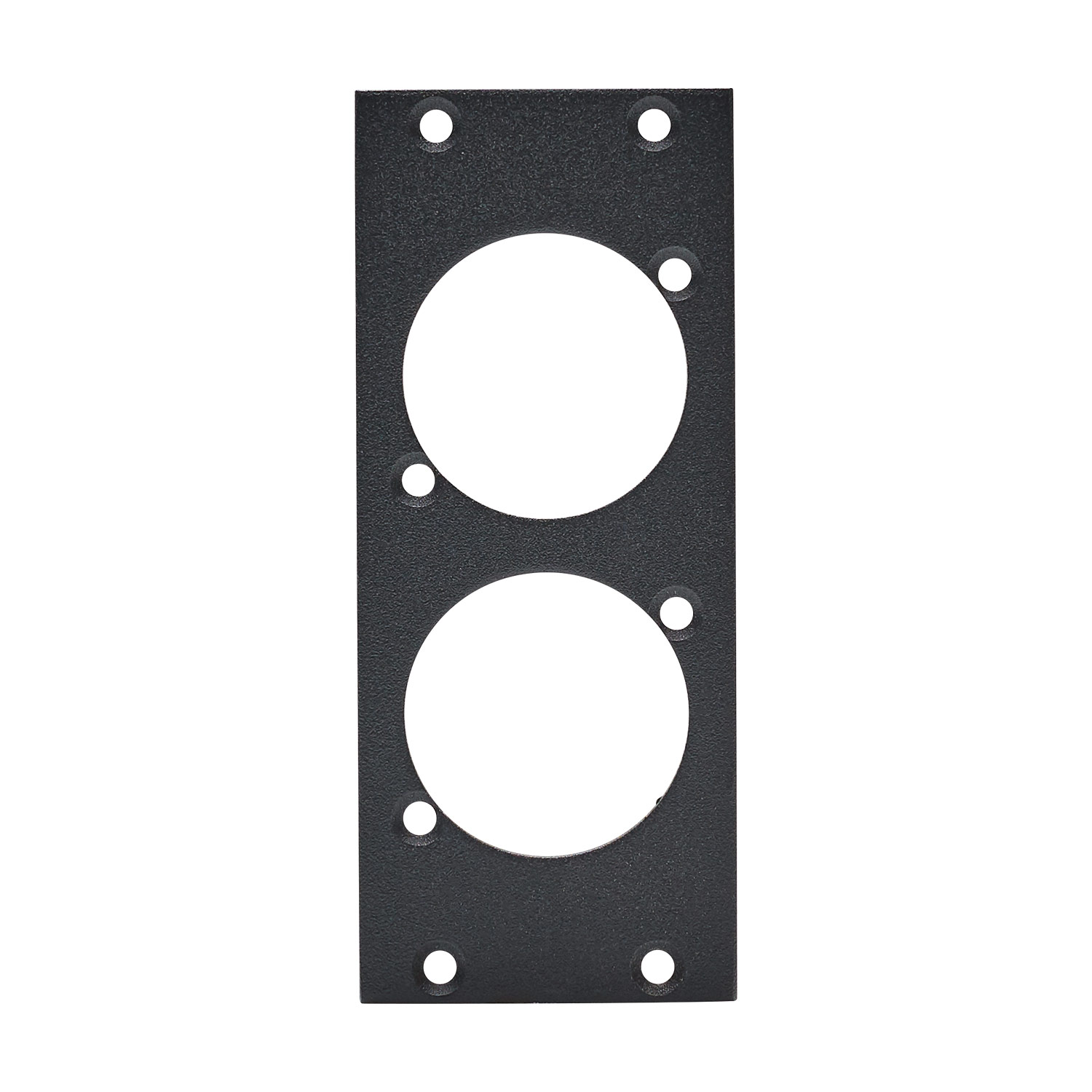front panel 2 x opticalCON®, 2 HE, 1 BE for SYS-series, Galvanized sheet steel, colour: grey