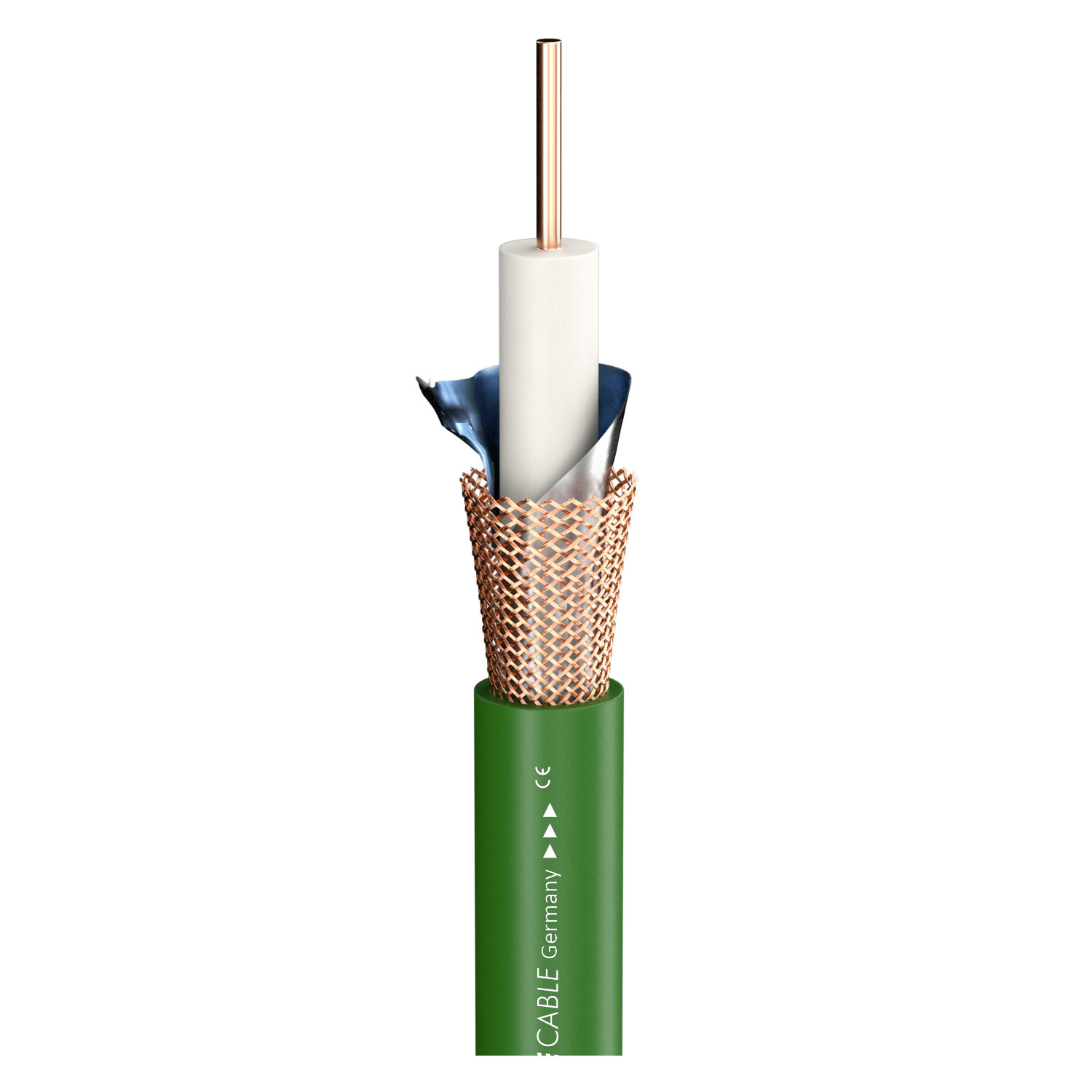 video cable SC-Vector Plus RCB 1.6L/7.0; 1 x 1,60; PVC Ø 10,20 mm; green
