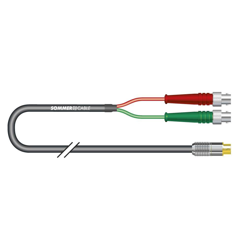 S-VHS Cinema-SV, 2  x  0,08 mm² | BNC / S-VHS, HICON