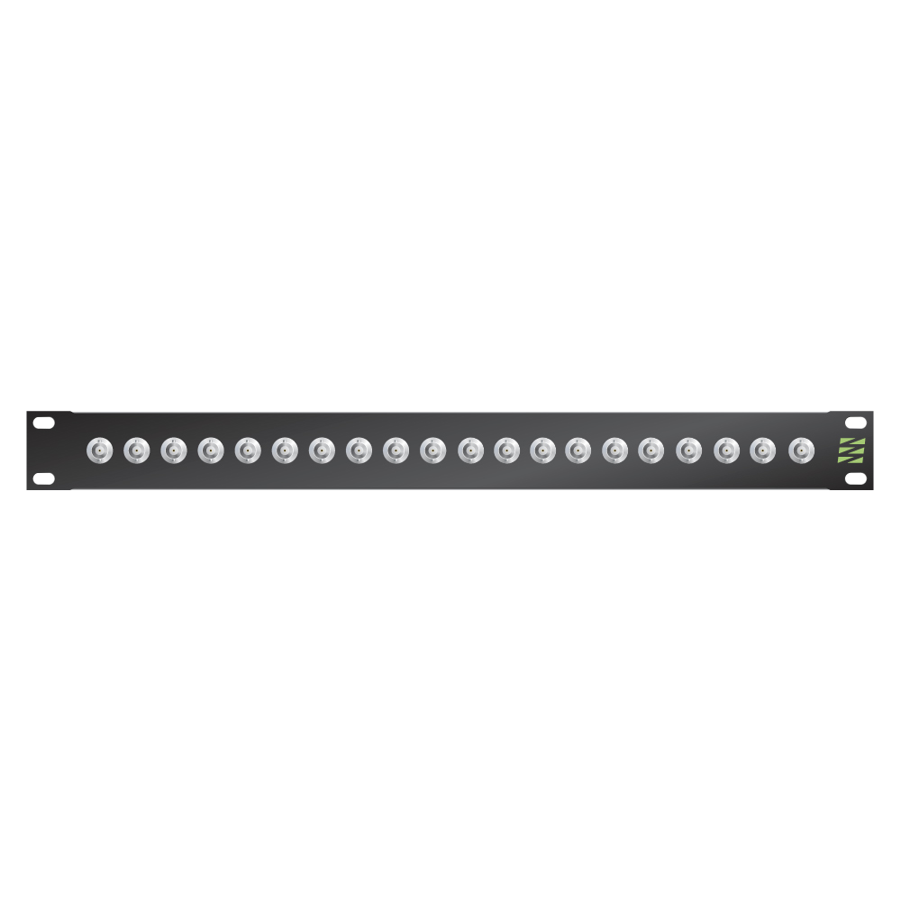 Sommer cable Video-Patchpanel BNC Broadcast , 1 HE, 12 BE, BNC-socket; HICON, 4 mm Aluminium, colour: anthracite RAL 7016