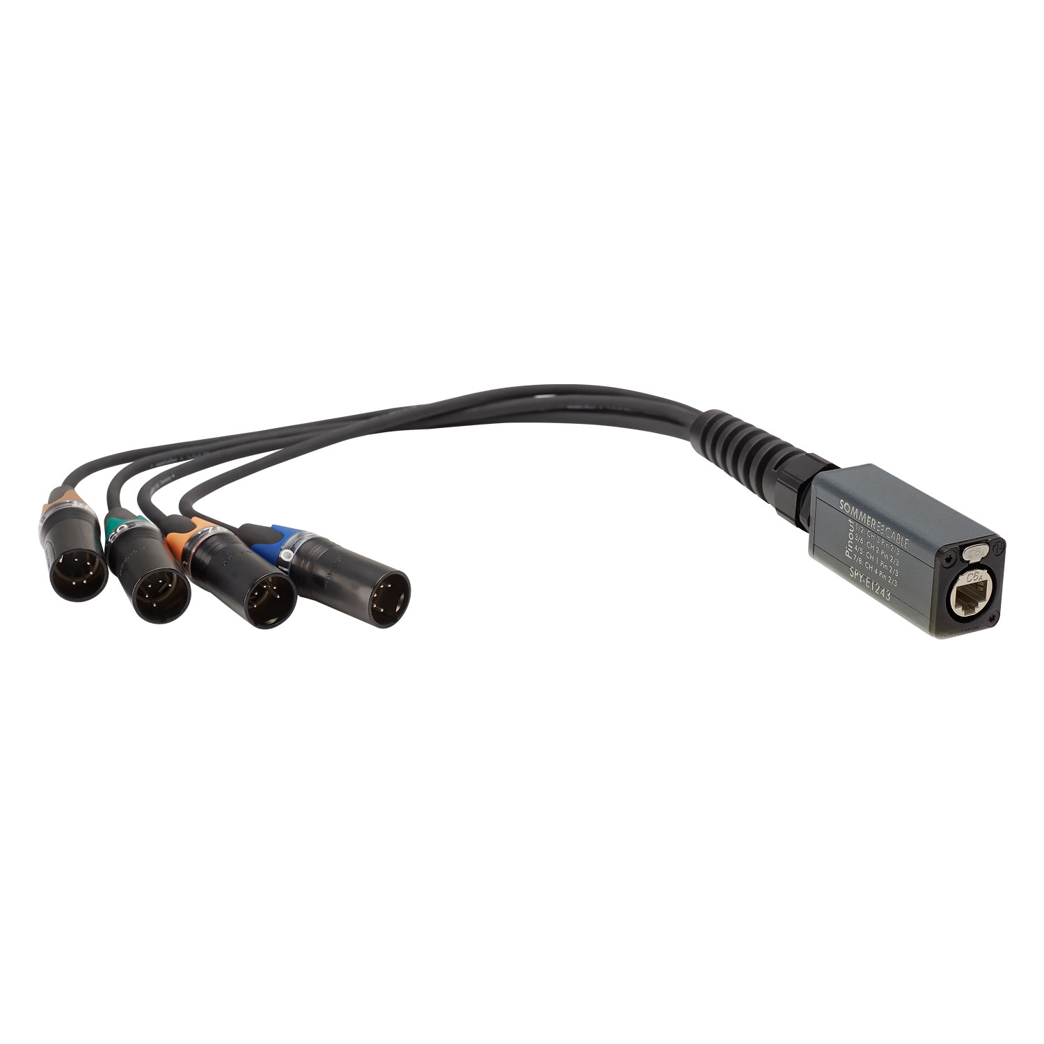 Adapter cable | etherCON®-splice adapter / XLR, NEUTRIK®