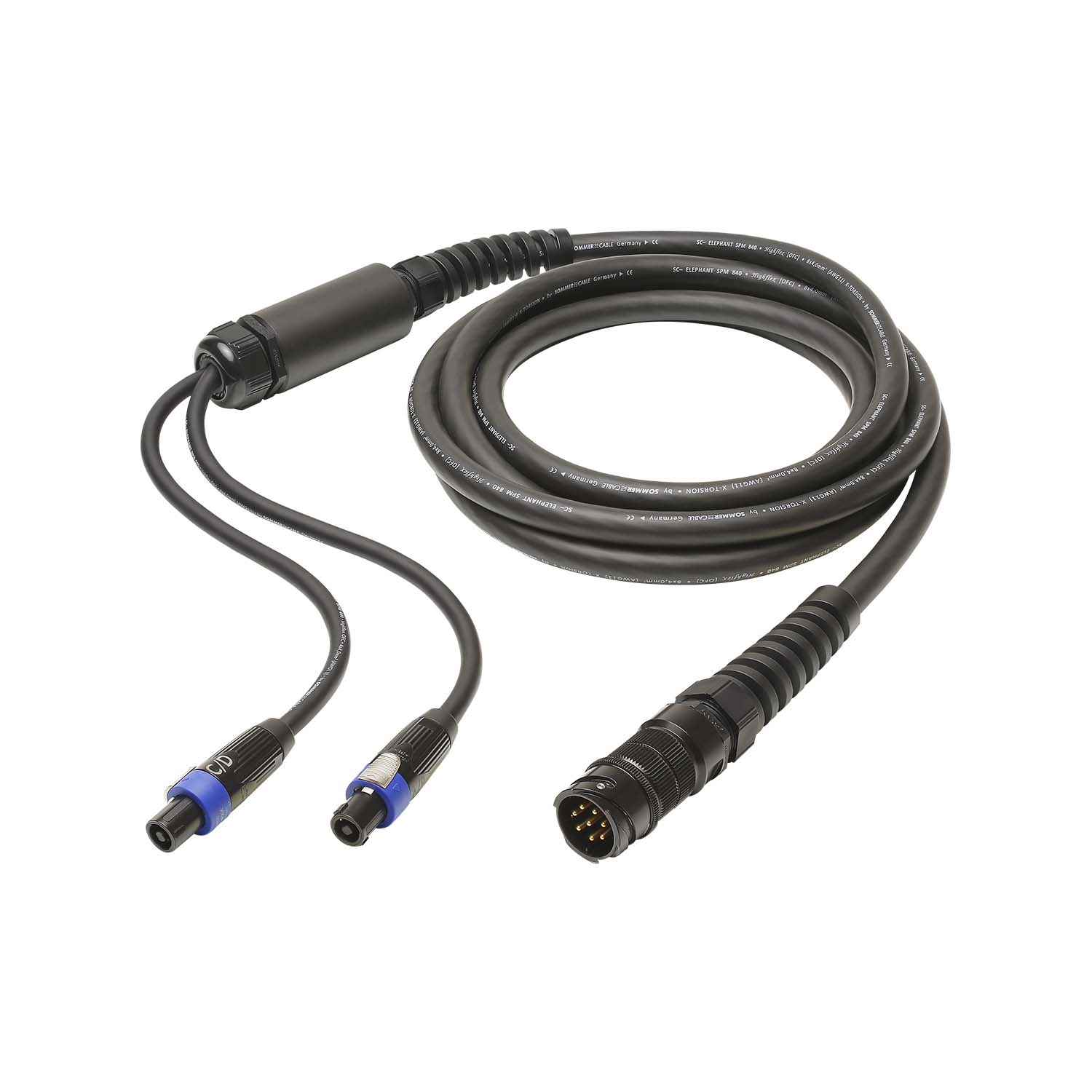 Sommer cable Speaker System , speakON® 4-polig, female/LK 8-pol male; HICON/NEUTRIK®