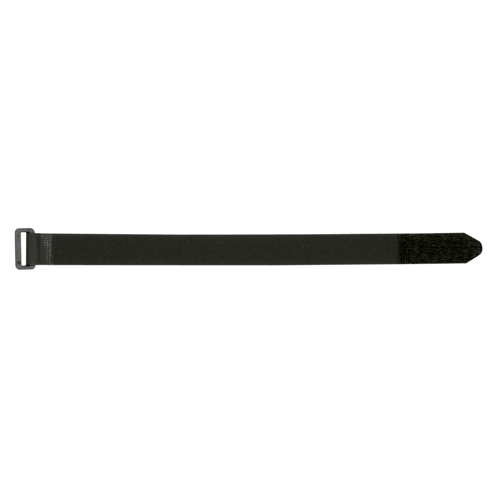 Velcro Tape, PU: 10 pcs., length: 360 mm, width: 25 mm, black, Treatable PA-plastic loop