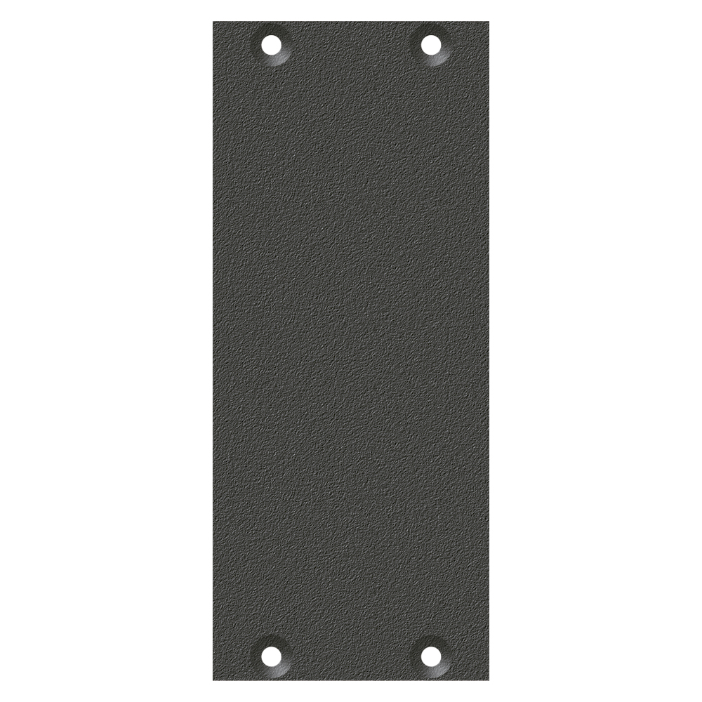 front panel blank panel, 2 HE, 1 BE for SYS-series, Galvanized sheet steel, colour: anthracite, RAL 7016