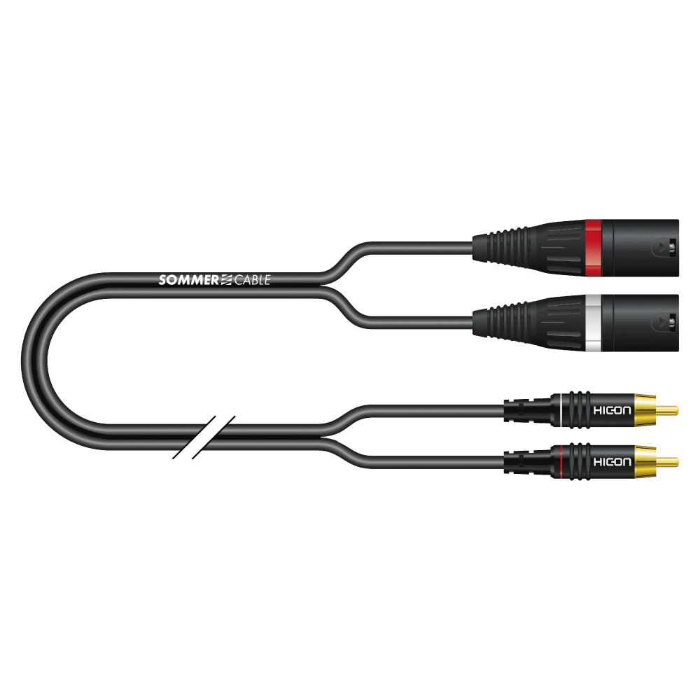 Y-Patch / Adapterkabel SC-Onyx, 1  x  0,25 mm² | XLR / Cinch, NEUTRIK®