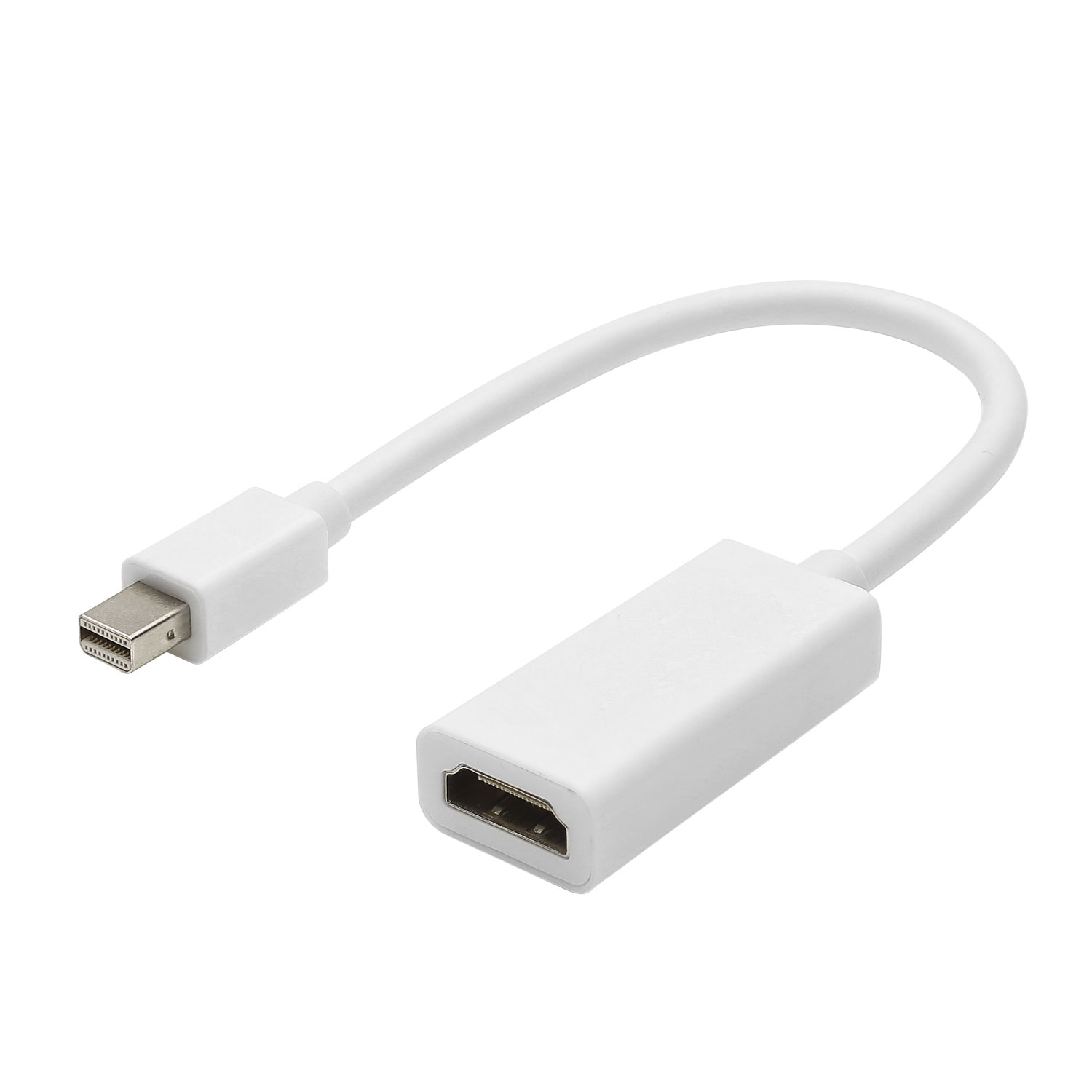 Adapter cable | HDMI female/DisplayPort 1.2 mini male straight, white