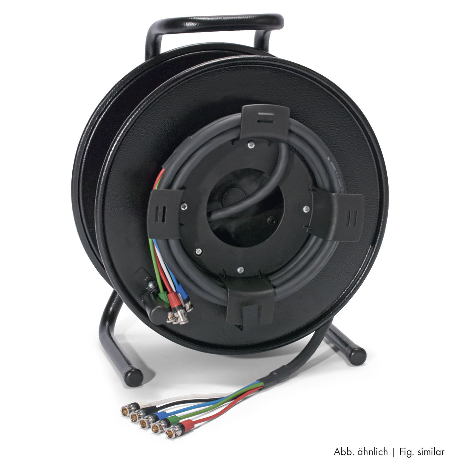 Sommer cable MADI Connection system , rearTWIST® BNC connector male; NEUTRIK®; on SCHILL HT series cable reel with auxiliary coil KOMB.RM