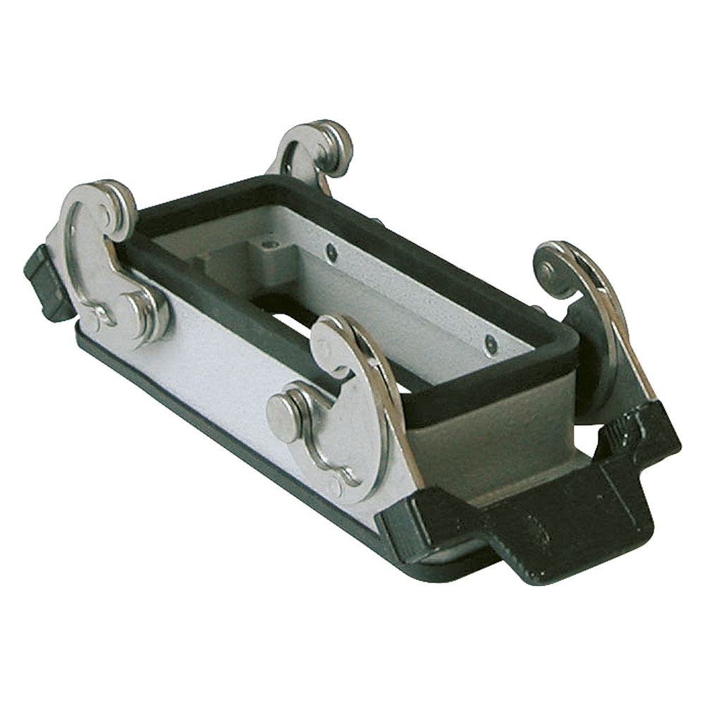 ILME  rectangle MP 16, metal-, Surface-mounted housing high, 2 clamps, grey