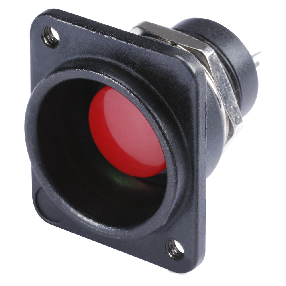 HICON Push-button red 1-pole, D-size for SYS-series