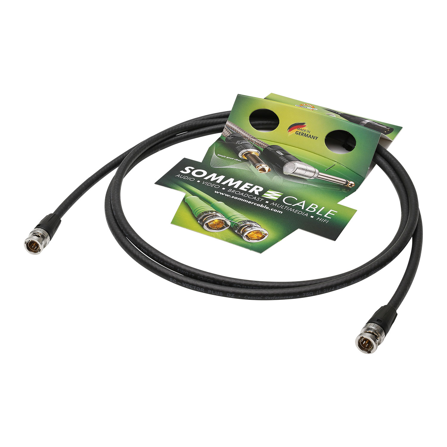 3g video patch cable SC-Vector PLUS 1.2/4.8 DZ, 1 x 0,88 mm² | BNC / BNC, NEUTRIK®
