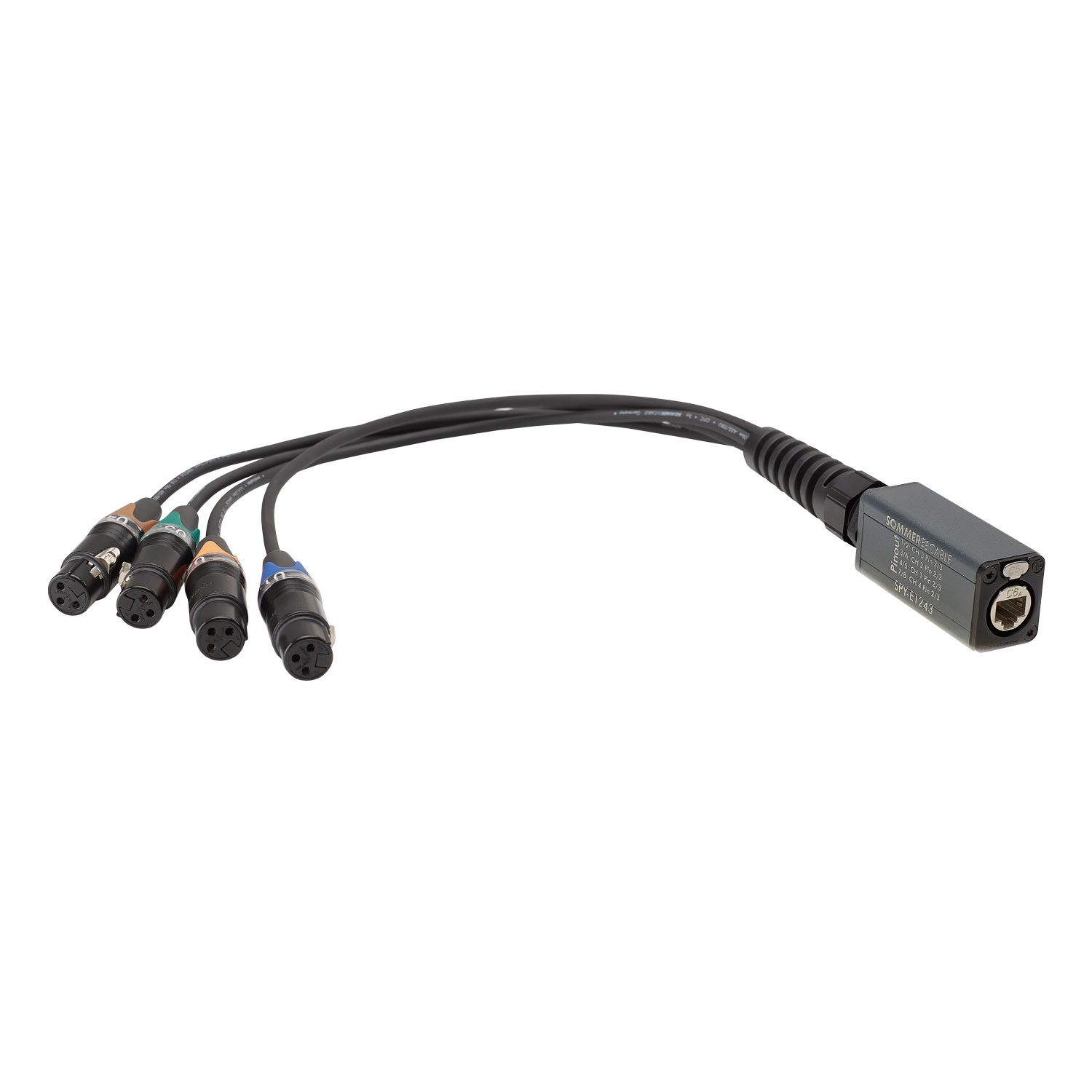 Adapter cable | etherCON®-splice adapter / XLR, NEUTRIK®