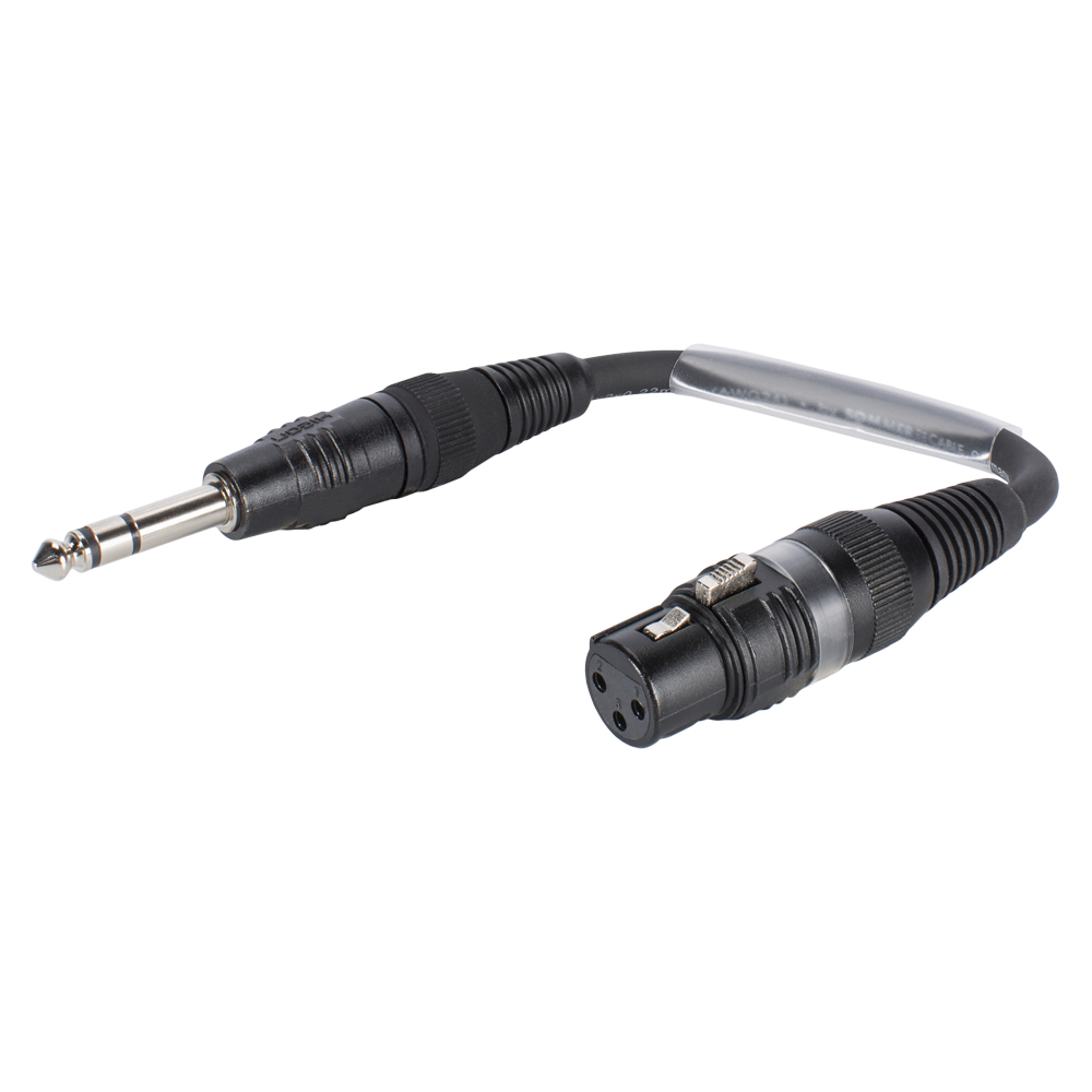 Sommer cable  Adapterkabel | Klinke male 6,3 mm stereo/XLR 3-pol female gerade