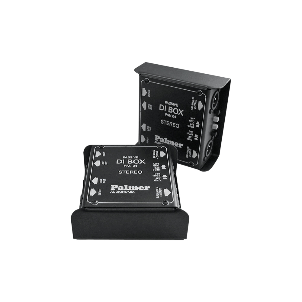 Palmer DI-box passive stereo, IN: jack 6,3 mm unbalanced | OUT: XLR 3-pol