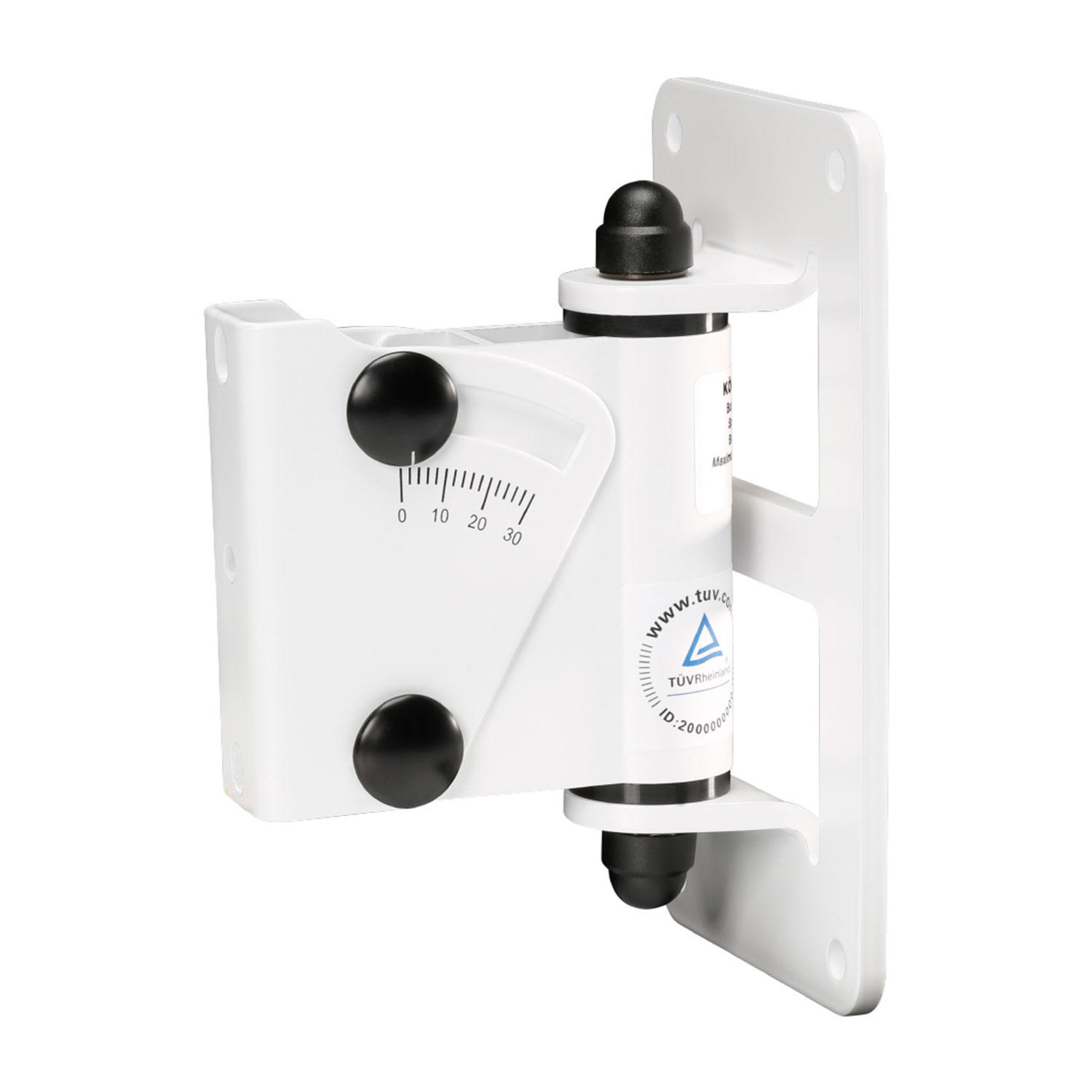 CARDINAL DVM wall holdfast, PU: 1, white, Easy mounting by convenient hooking in and screw locking; Movable and tiltable