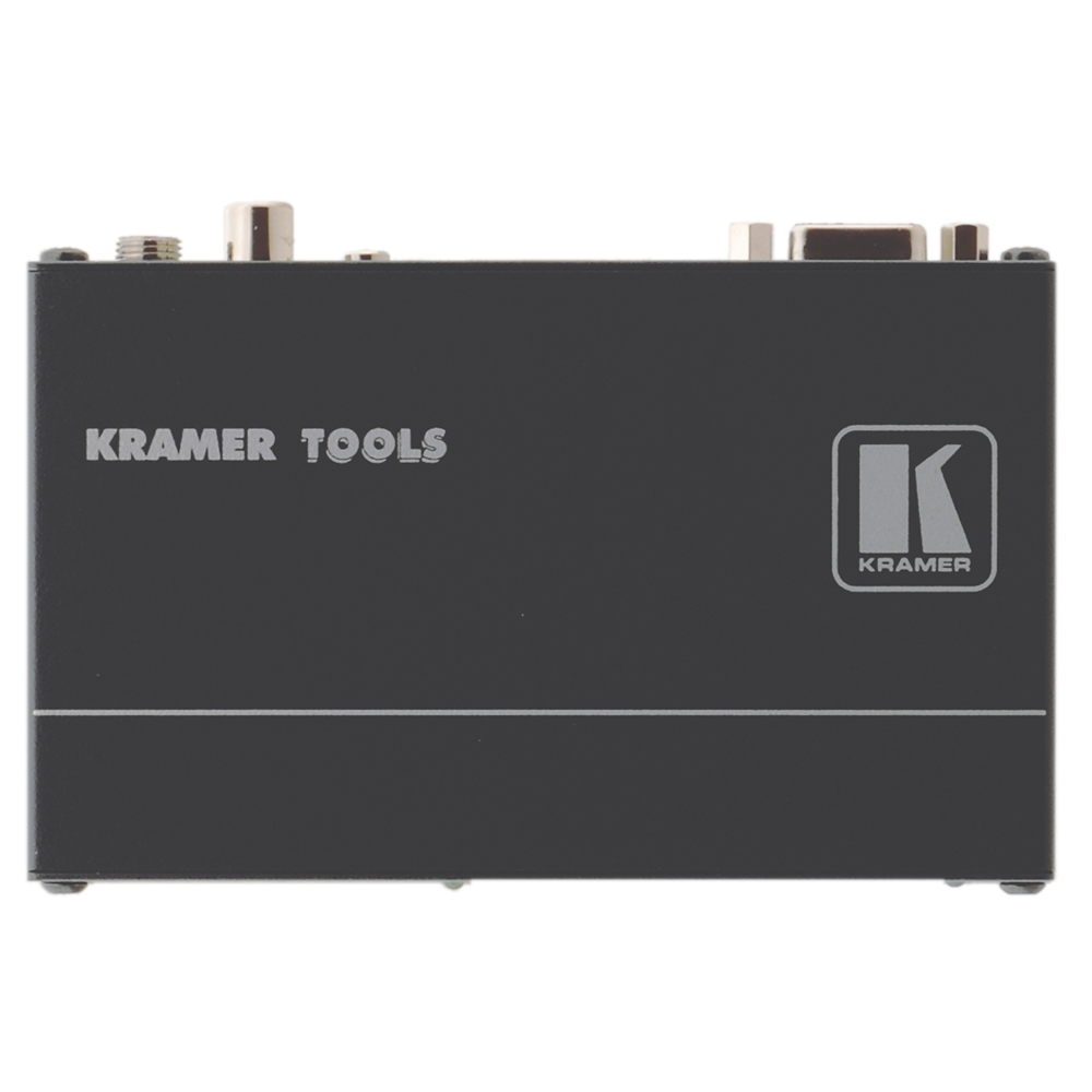 KRAMER , VGA + Audio + S/PDIF-Receiver, IN: RJ45 | OUT: RCA (S/PDIF)/3,5 mm jack (audio)/Sub-D 15 HD (VGA)
