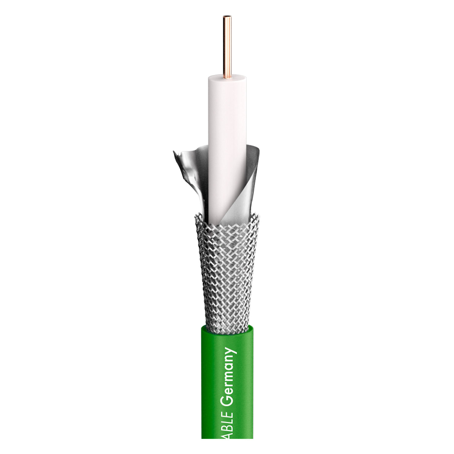 video cable SC-RG Classic Broadcast; 1 x 1,00; FRNC Ø 7,10 mm; green; Dca