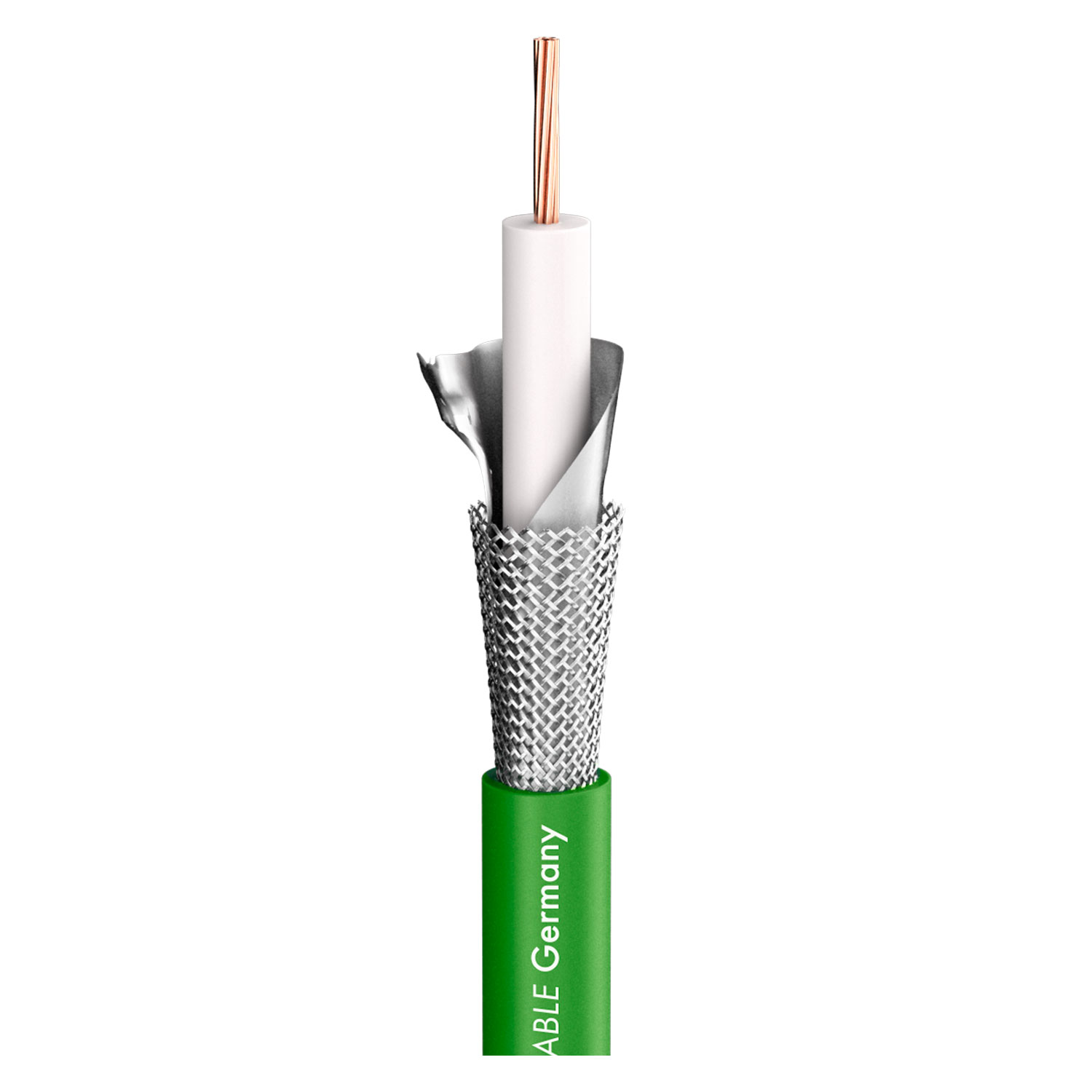 video cable SC-Vector Plus; 1 x 1,20; PVC Ø 6,95 mm; green