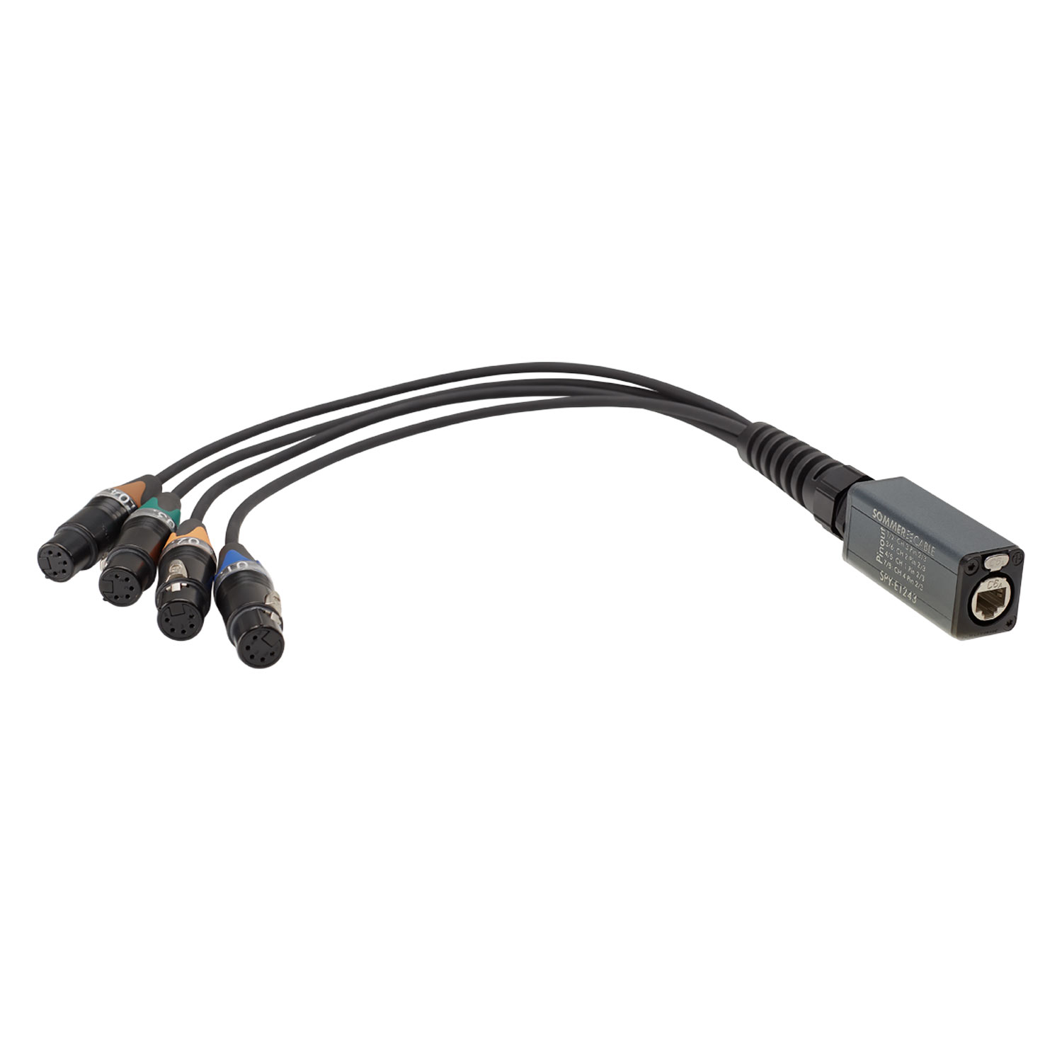 Adapter cable | etherCON®-splice adapter / XLR, NEUTRIK®