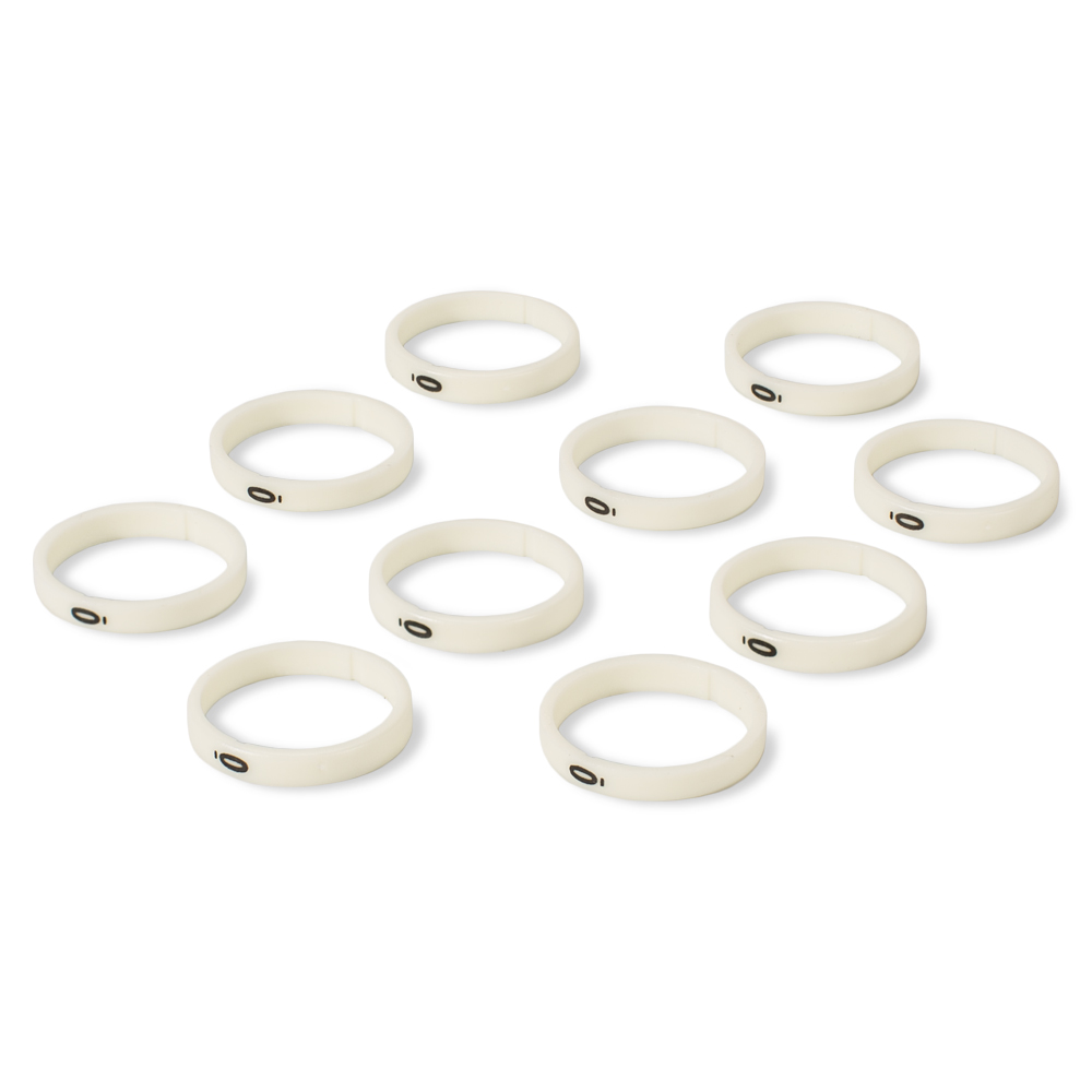 HICON Code ring, 10 rings with number “0“ for HICON XLR straight