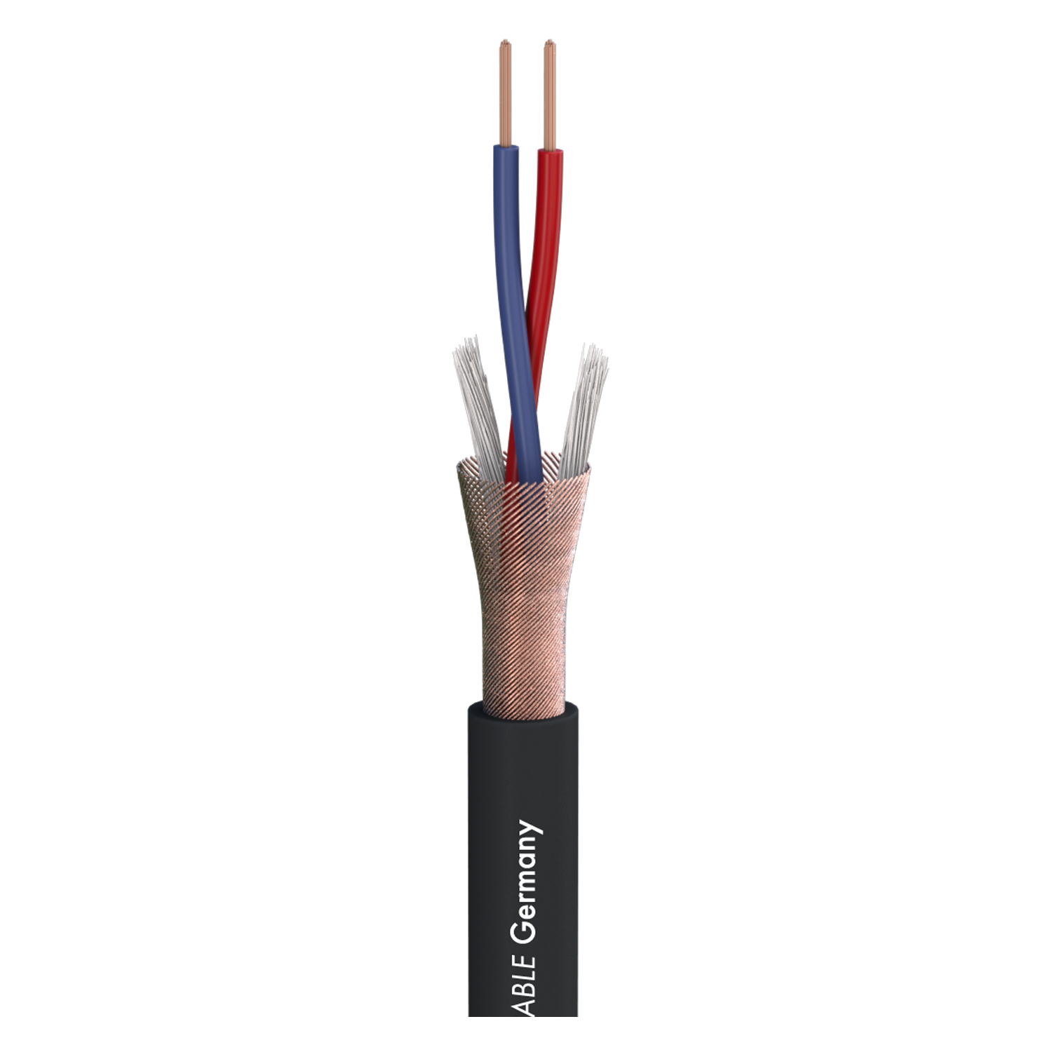 Microphone Cable Stage 22 Highflex; 2 x 0,22 mm²; PVC Ø 6,40 mm; black