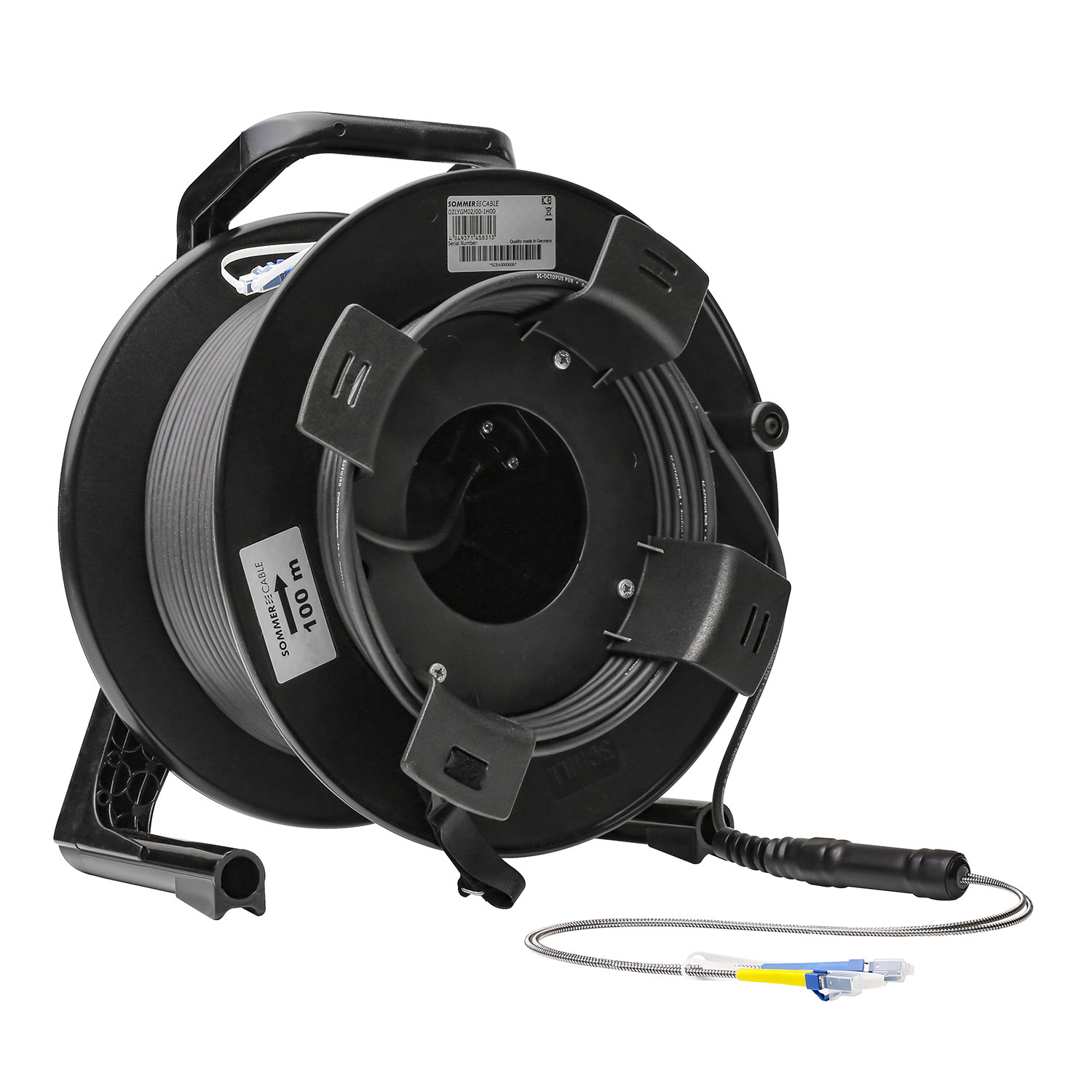 Sommer cable Digital Fiber Distribution System , LC; on SCHILL HT series cable reel