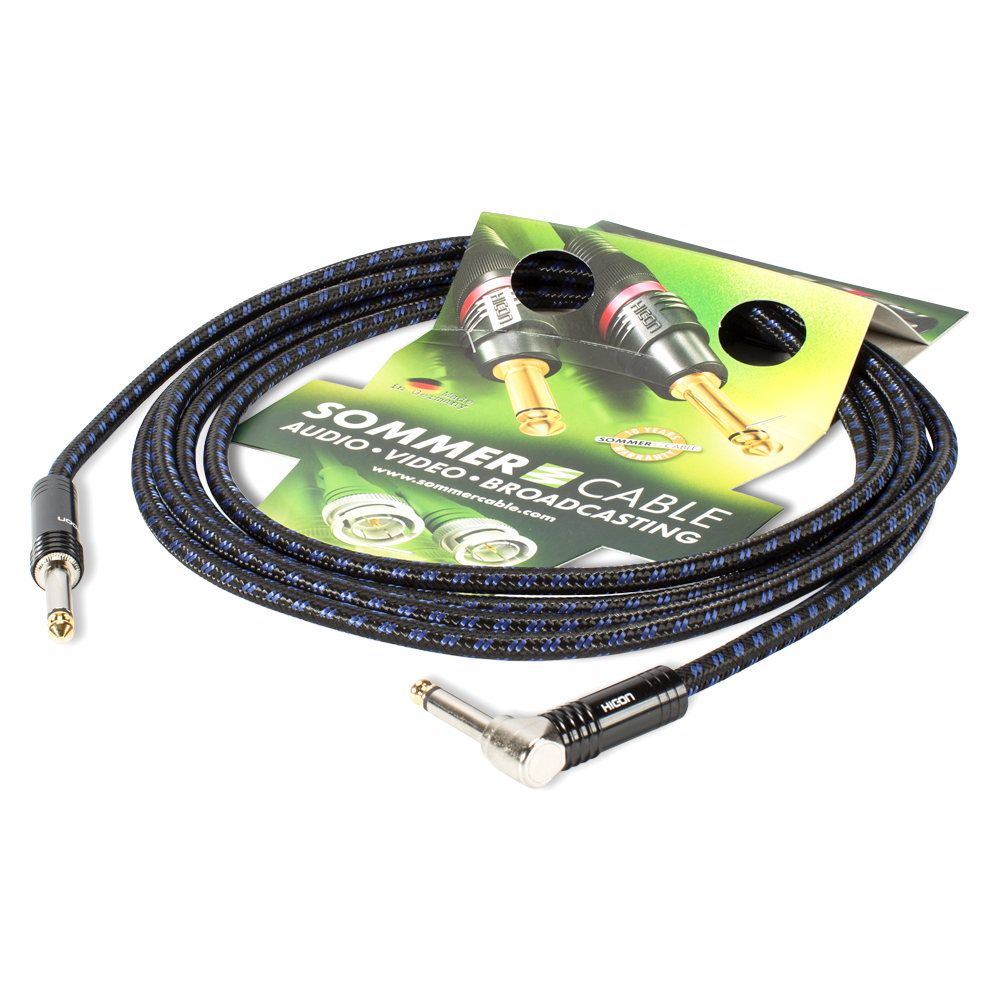 Instrument cable SC-Classique, 1 x 0,50 mm² | jack / jack 90°, HICON