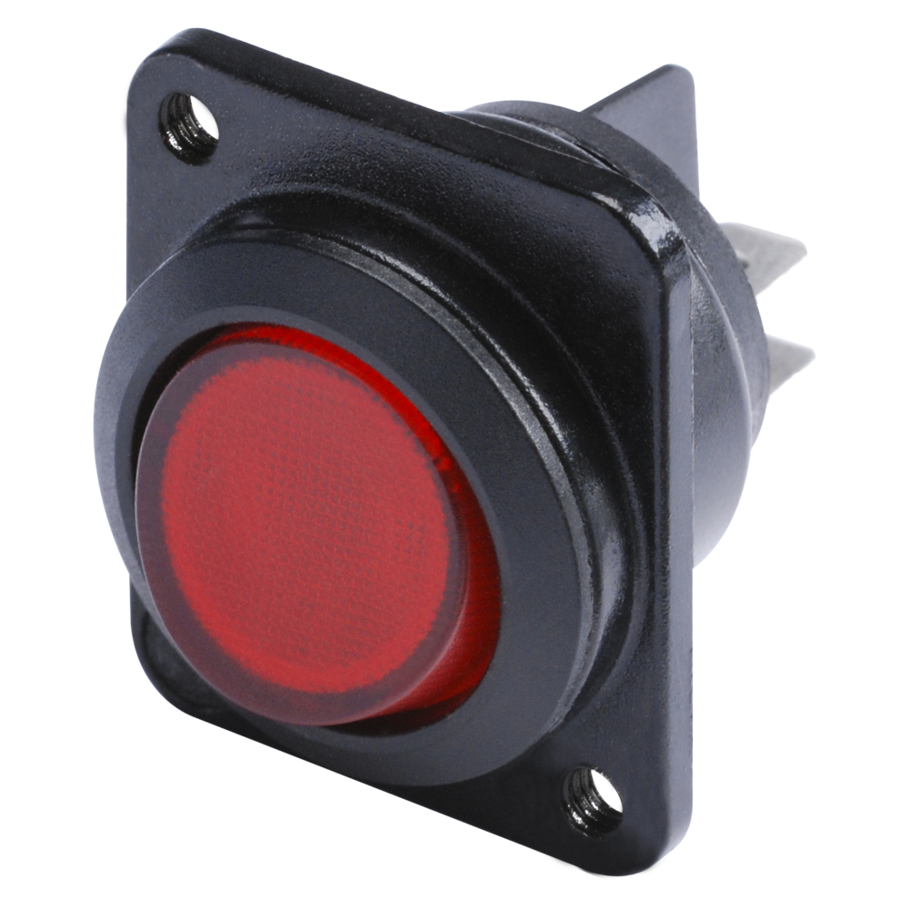 HICON Switch Glow lamp red 2-pole on / off for SYS-series