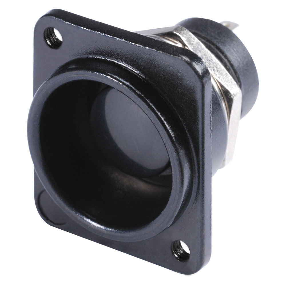 HICON Push-button black 1-pole, D-size for SYS-series