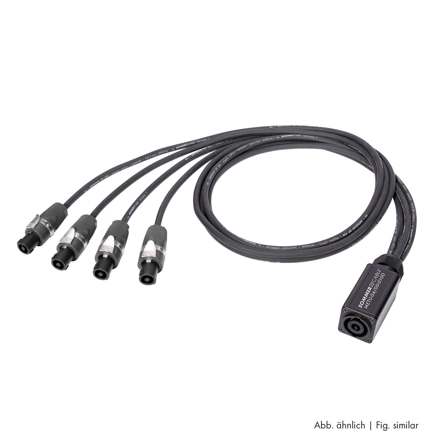 Sommer cable Speaker System , speakON® 4-pole/speakON® adapter 8-pole; NEUTRIK®