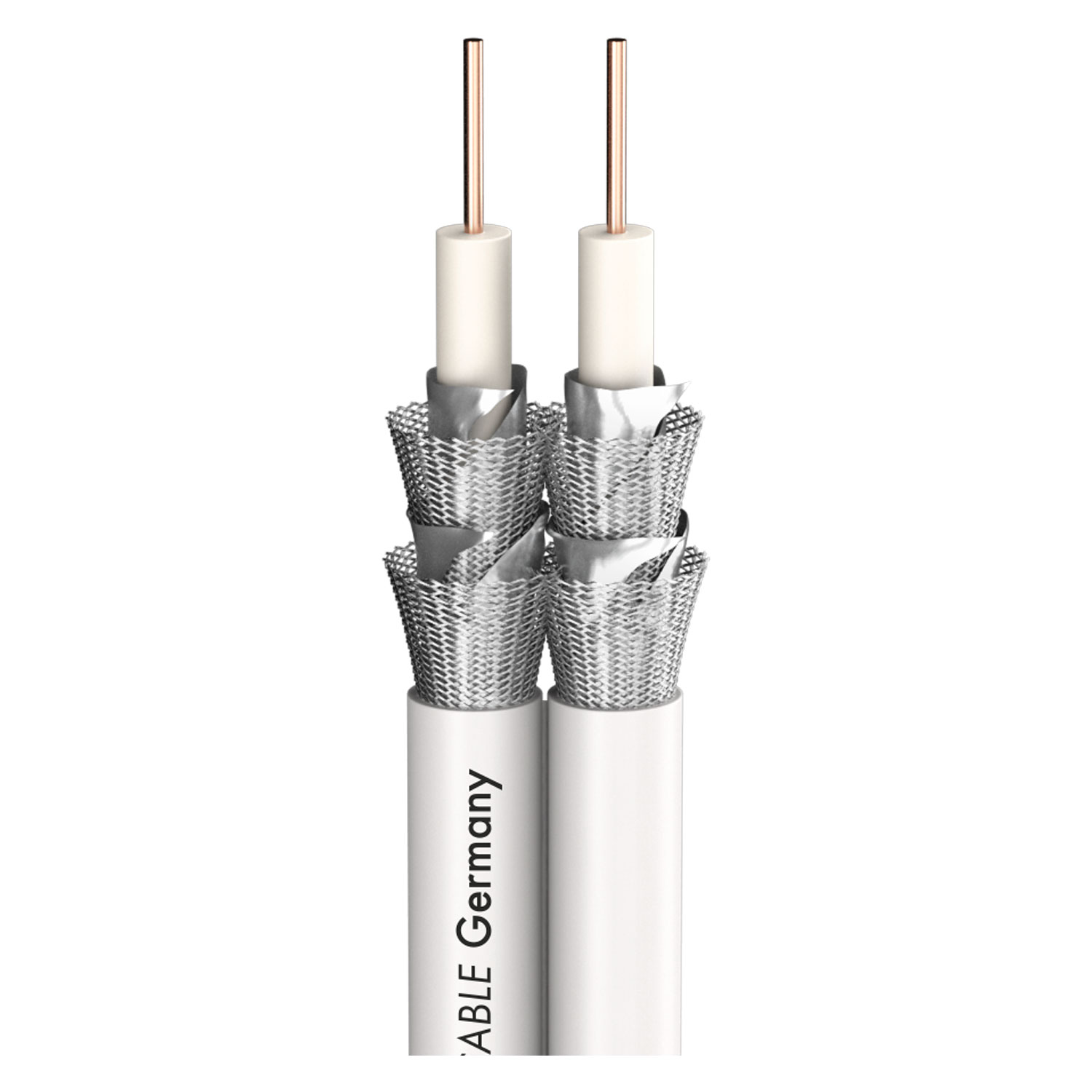 SAT-KABEL HD/UHD/DIGITAL PROFESSIONAL (RG59) SC-ASTRAL HD/UHD; 2 x 0,80; PVC; 75 Ω; weiß