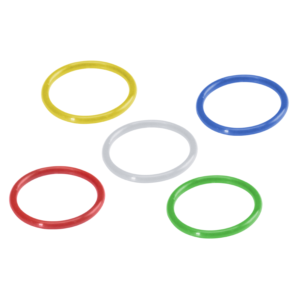 HICON Code ring, 10 color rings for HICON connectors with knurled housing