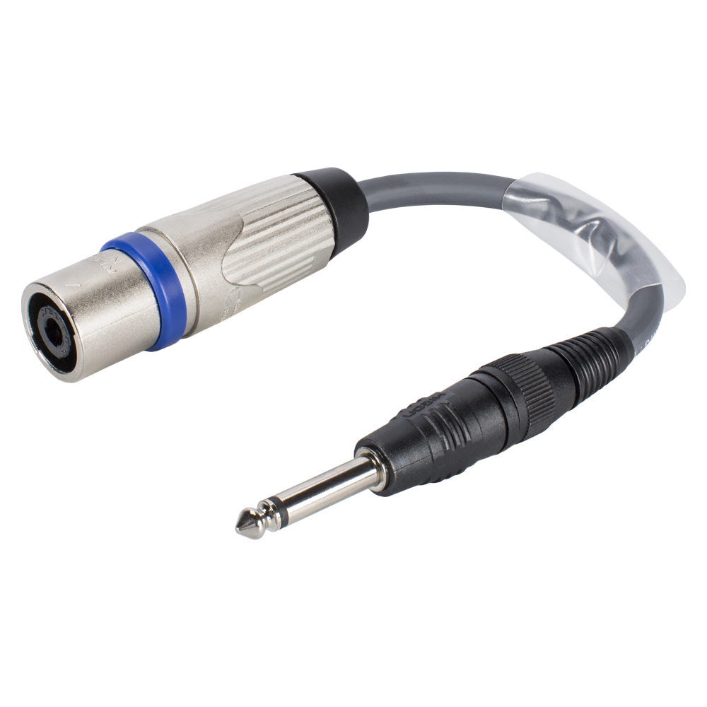 Sommer cable  Adapterkabel | speakON® NLT4MX/Klinke male 6,3 mm mono gerade