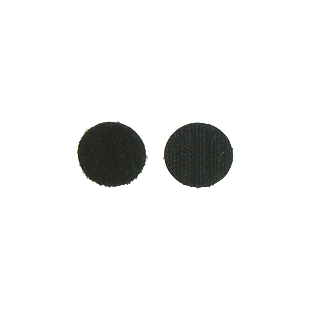 Adhesive dots, adhesive surface on the reverse, PU: 10 Pair, length: 47 mm, width: 47 mm, black