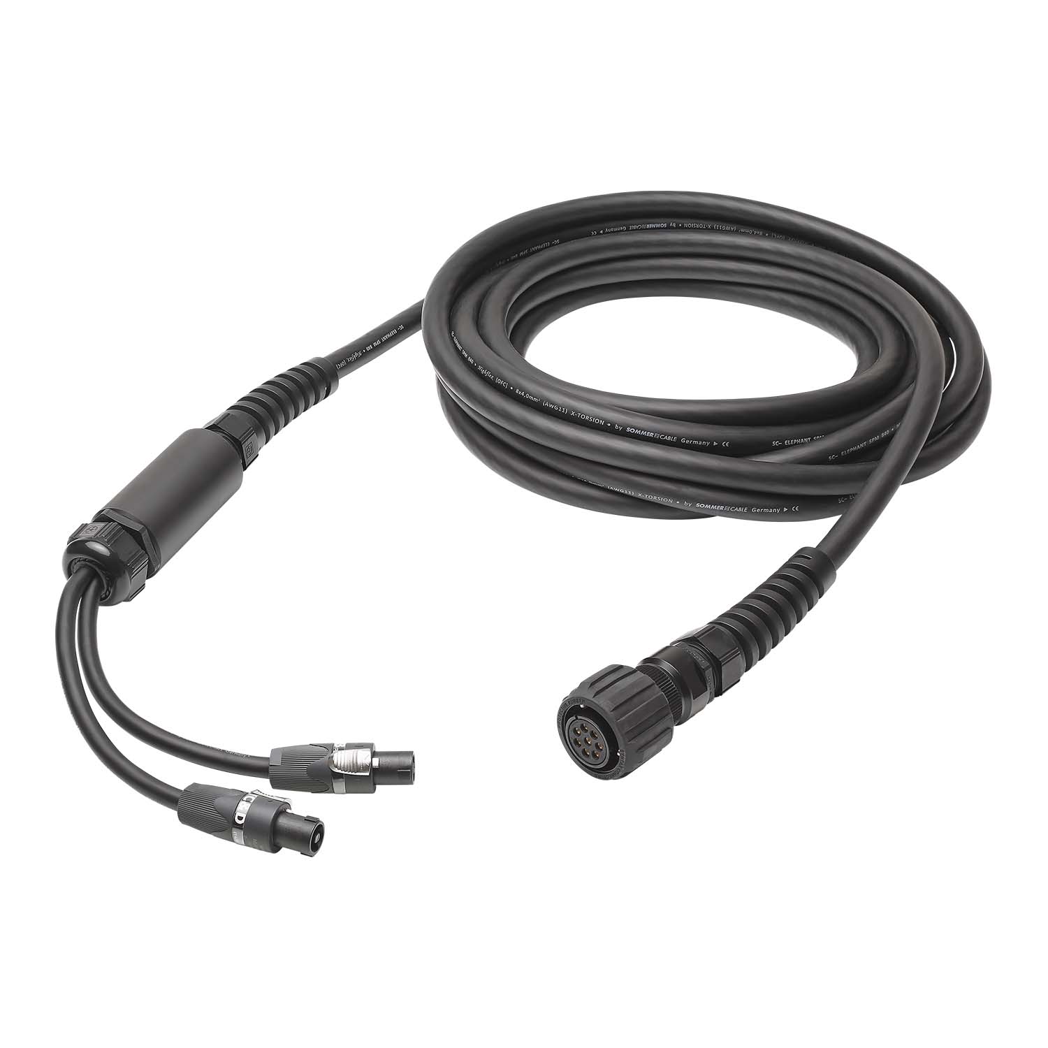 Sommer cable Speaker System , speakON® 4-polig SommerType, female/LK 8-pol female; HICON/NEUTRIK®