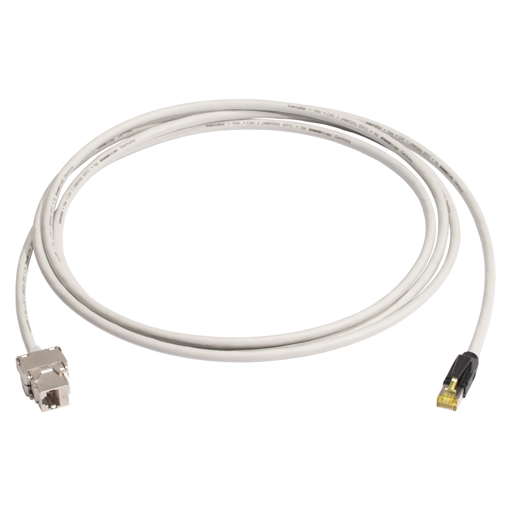 Consolidation-point-cable SC-Mercator CAT.7, 8 x 0,14 mm² | RJ45 / RJ45, HIROSE