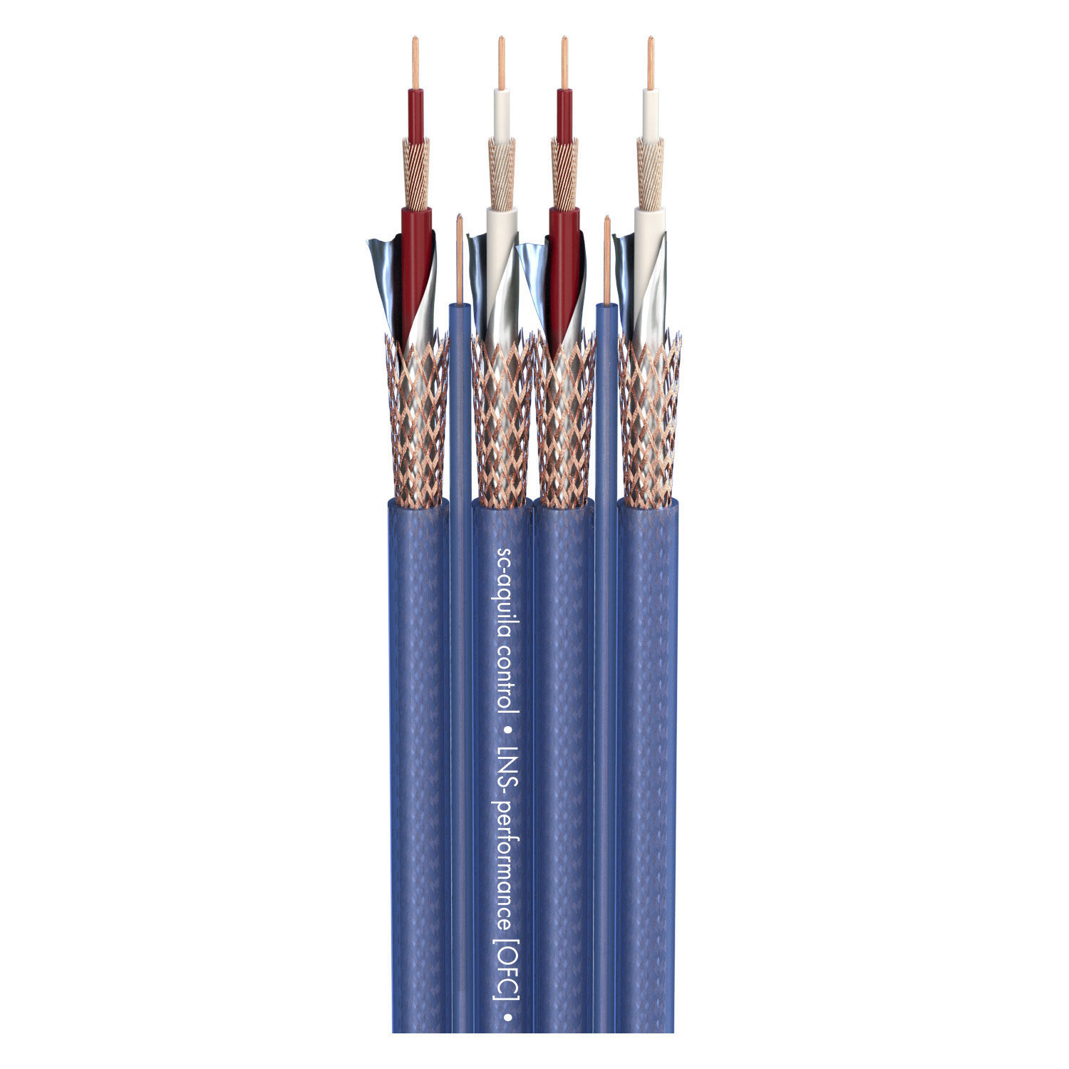 NF-Phono cable SC-Aquila Control; 4 x 0,14 mm²; 2 x 0.14 mm²; PVC; blue
