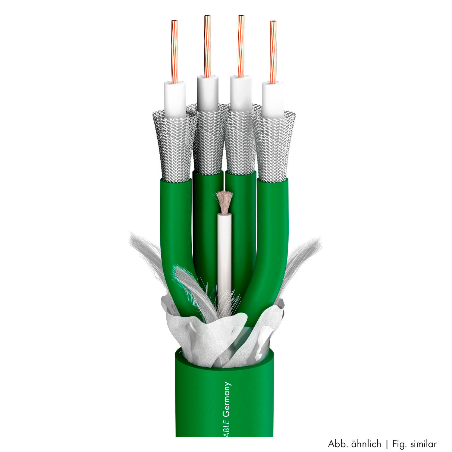 video cable SC-Vector Plus 7 DZ; 1 x 1,20; PMB Ø 28,50 mm; green
