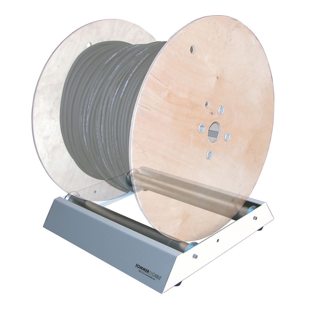 Sommer cable Floor undwinding, For cable reels with max. roll width of 50 cm, width: 550 mm, height: 125 mm