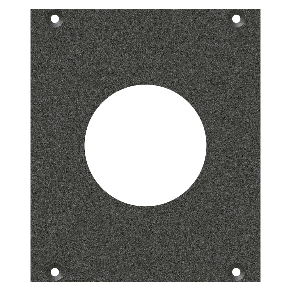 front panel PG29-Hole, 2 HE, 2 BE for SYS-series, Galvanized sheet steel, colour: grey