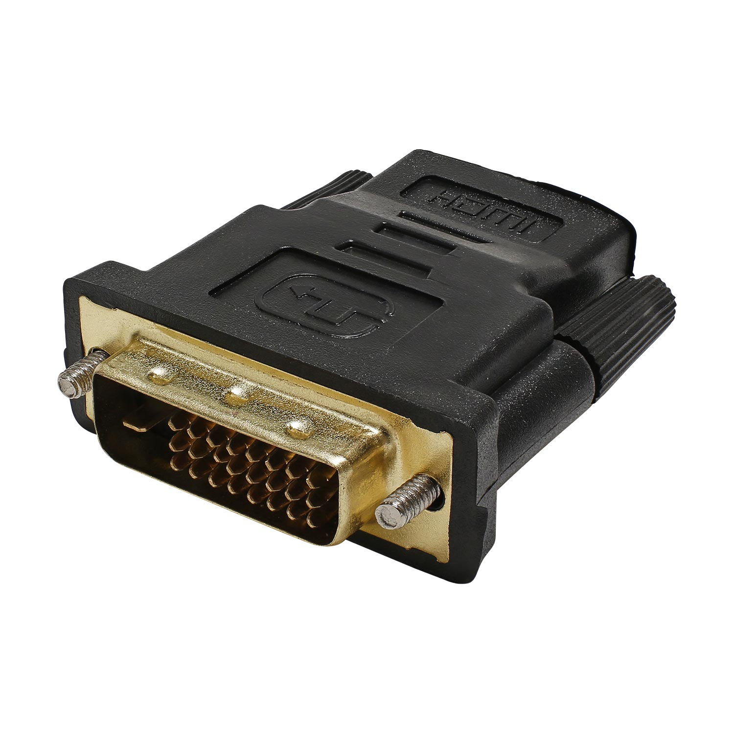 Adapter | HDMI female/DVI male straight, black