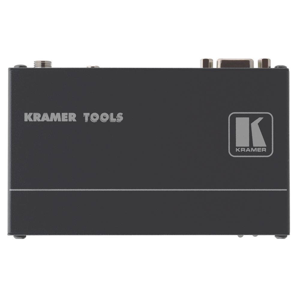 KRAMER , VGA + audio transmitter, IN: 3,5 mm jack (audio)/Sub-D 15 HD (VGA) | OUT: RJ45