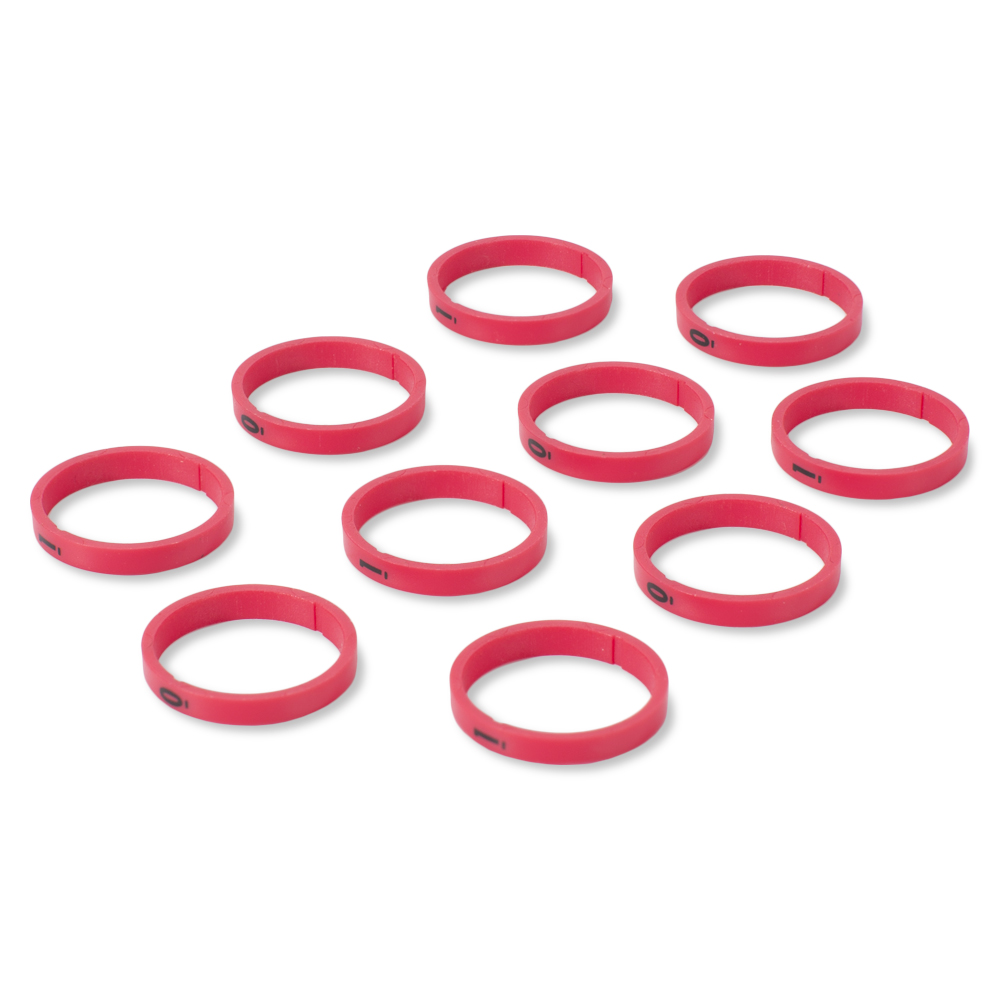 HICON Code ring, 5 rings with number „0“, 5 rings with number “1“ for HICON XLR straight