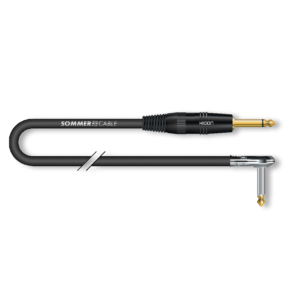 Instrumentenkabel SC-Spirit BLACK ZILK, 1  x  0,25 mm² | Klinke / Klinke, HICON