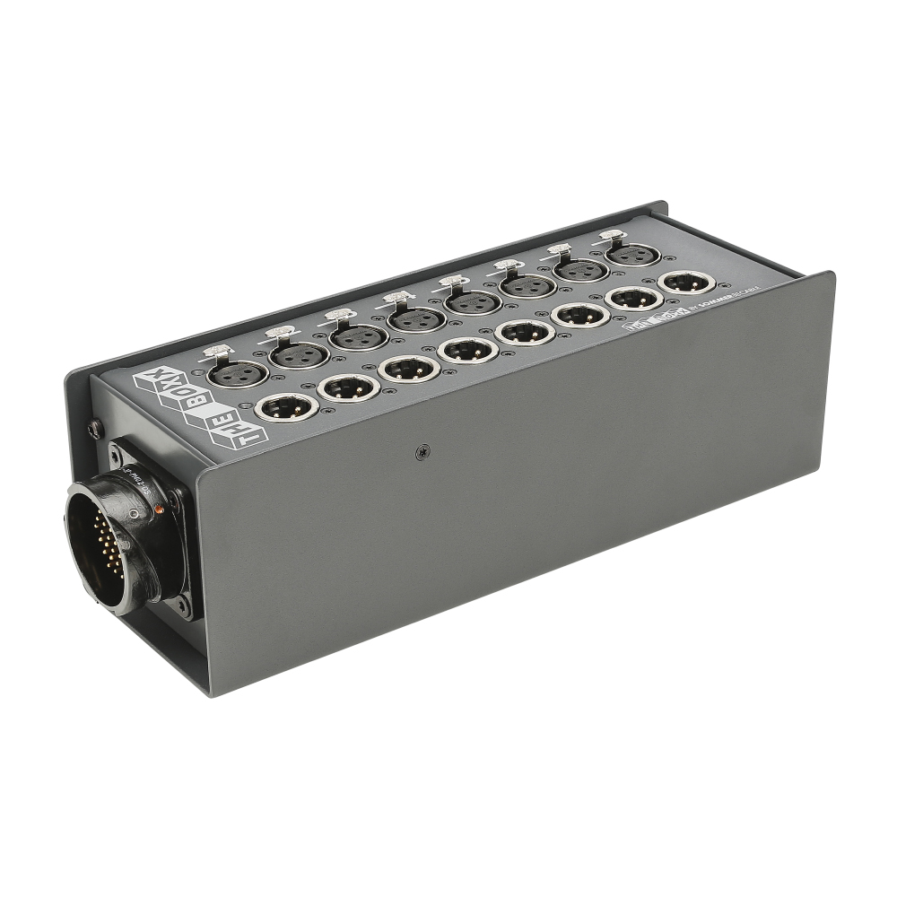THE BOXX compact -> Round-LK-connector ; depth: 92 mm; seperate grounding