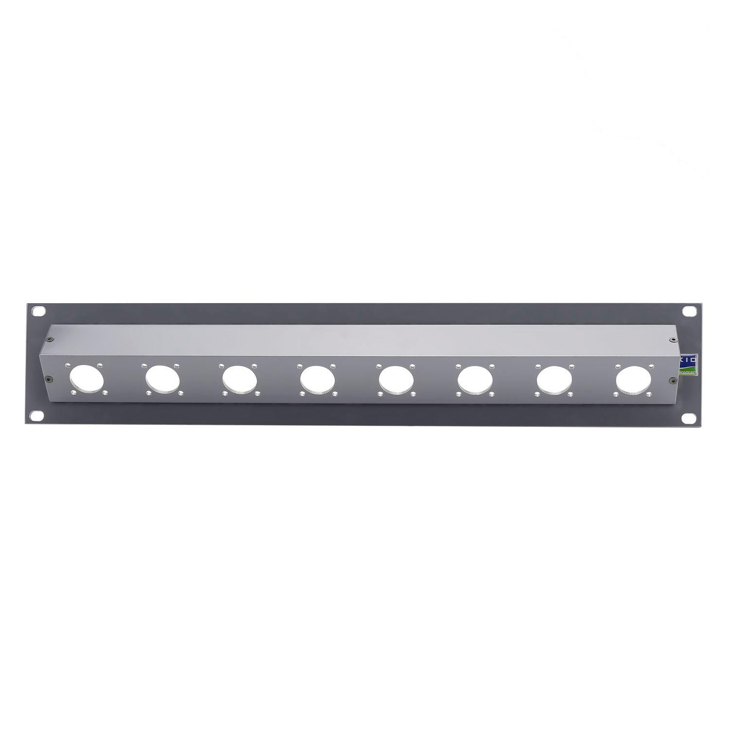 Sommer cable Audio-patch panel Triax-blank panel , 1 HE, 4 mm powder-coated aluminum, colour: grey