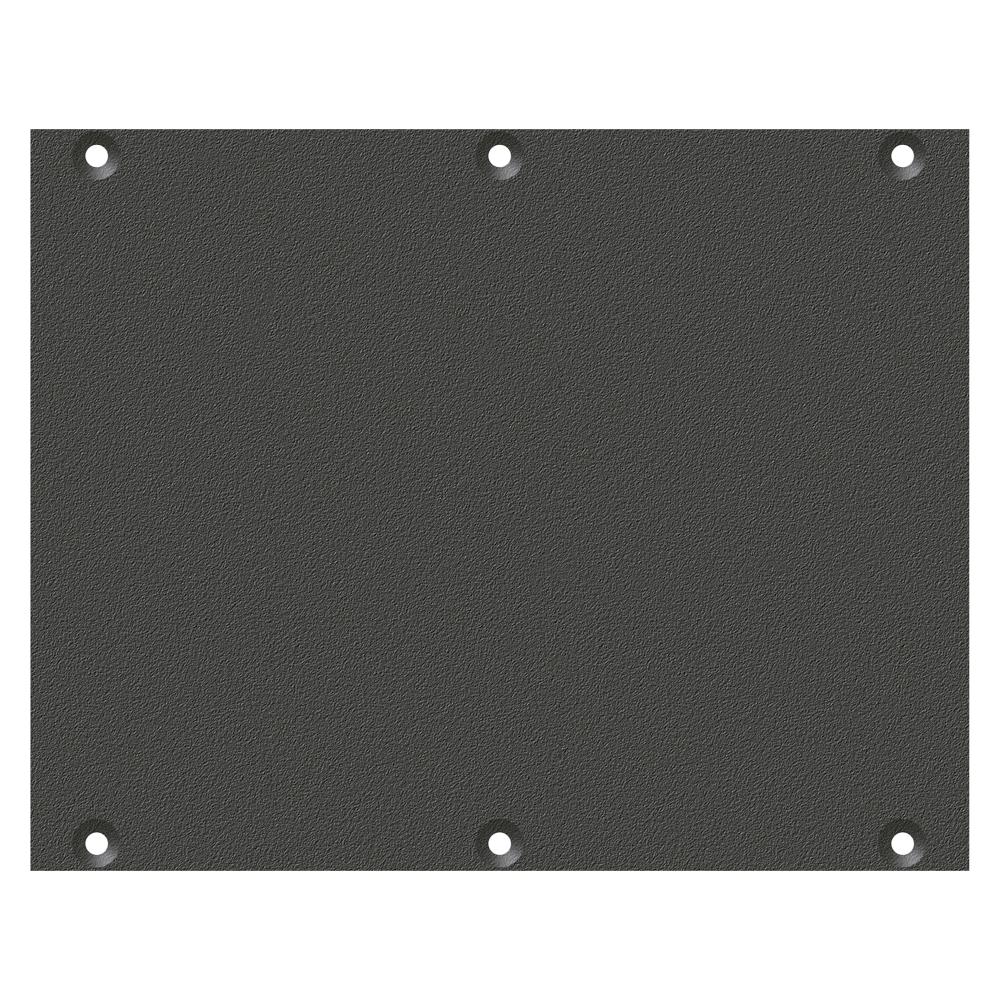front panel blank panel, 2 HE, 3 BE for SYS-series, Galvanized sheet steel, colour: grey
