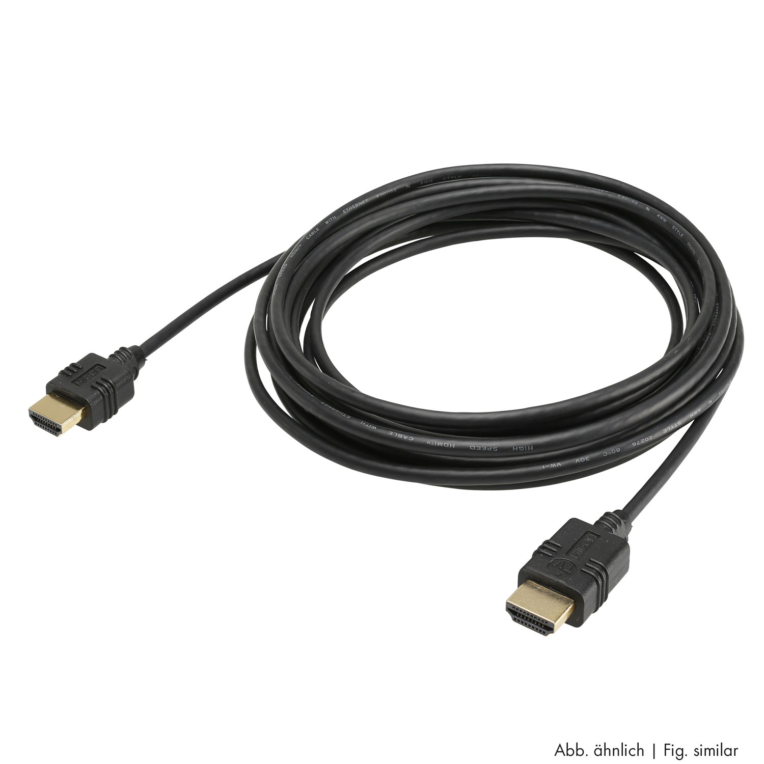 Multimedia-Kompaktkabel HDMI® HighSpeed-Cable with Ethernet & ARC, 4K 18G | HDMI® A / HDMI® A, HICON