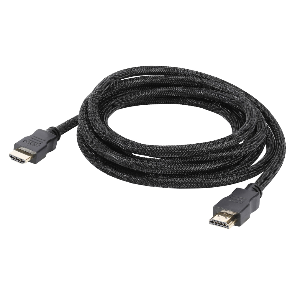 Multimedia cable HDMI® HighSpeed-Cable with Ethernet & ARC, 4K, Überzug aus semitransparenten Nylongewebe | HDMI® / HDMI®